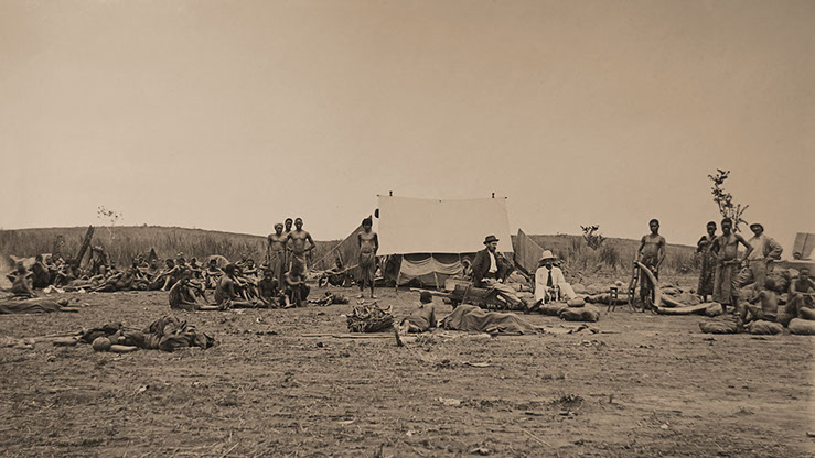 Hubert Biermans (center), Independent State of Congo