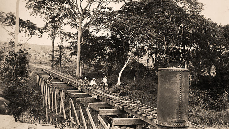 J H Biermans (right) Matadi-Léopoldville Railway 1890-1898, Independent State of Congo
