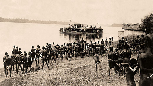 Steamer on the Congo River, Independent State of Congo