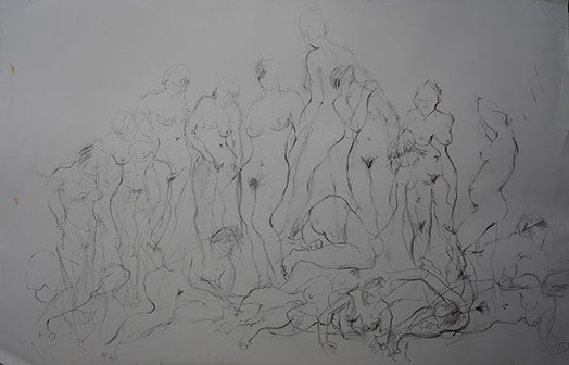 Esquisse, sketch, Marie Gaillet