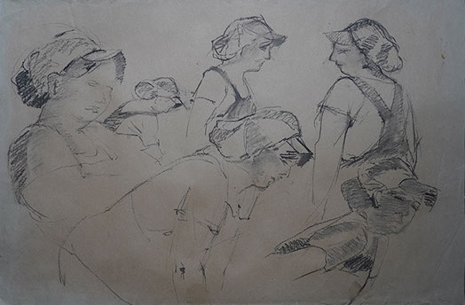 Esquisse, sketch, Marie Gaillet