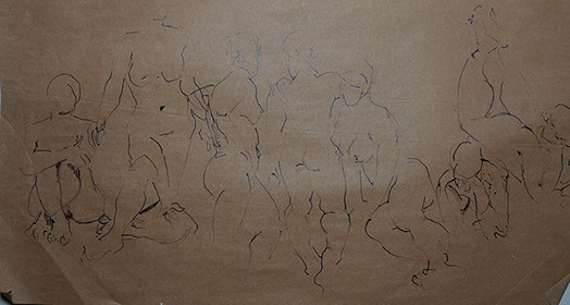 Esquisse, sketch, Marie Gaillet