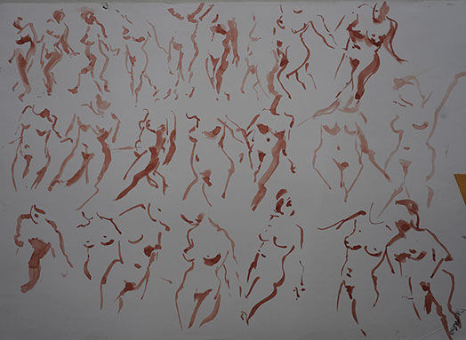 Esquisse, sketch, Marie Gaillet